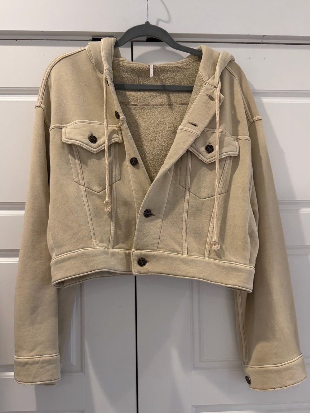 Free People Hooded Cropped Jacket - Women